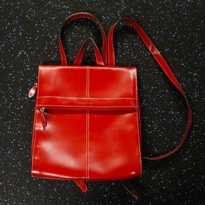 Red Lodis Backpack Purse